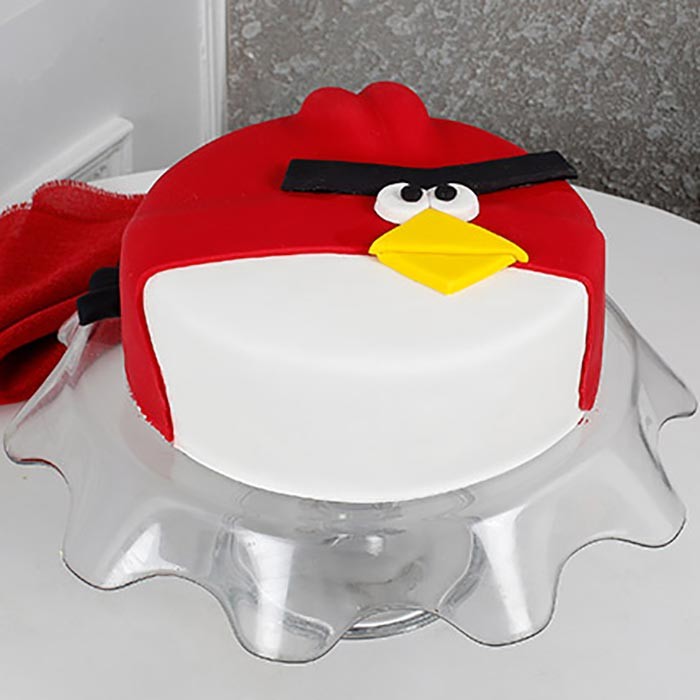 send 2kg Angry Bird Fondant Cake delivery