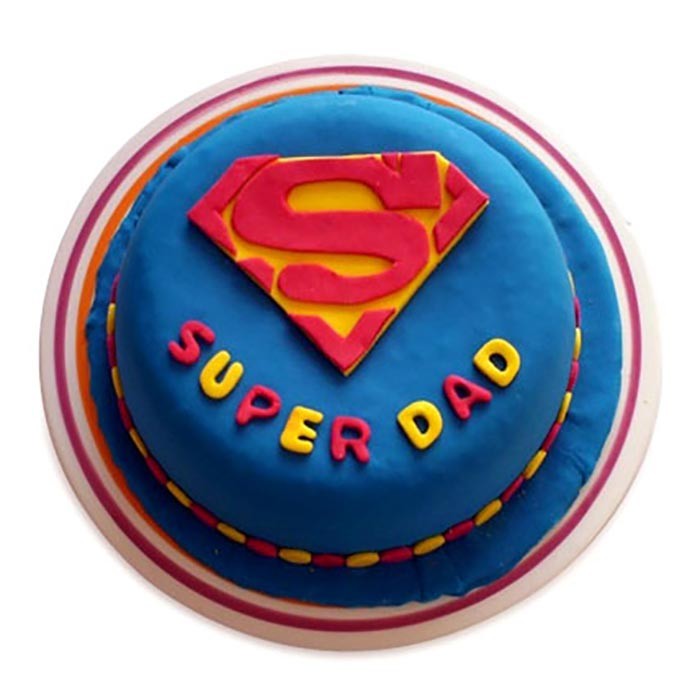 send 1kg Super Dad Designer Cake delivery