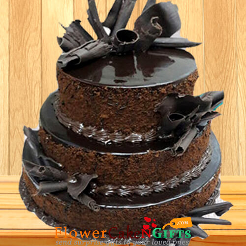 send  4kg 3 tier Chocolate cake  delivery