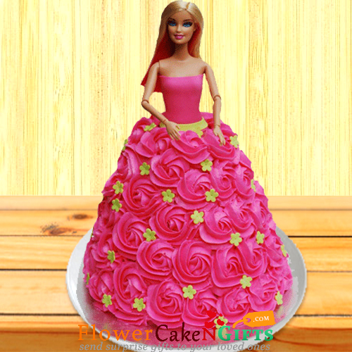 send 3 kg barbie doll cake delivery