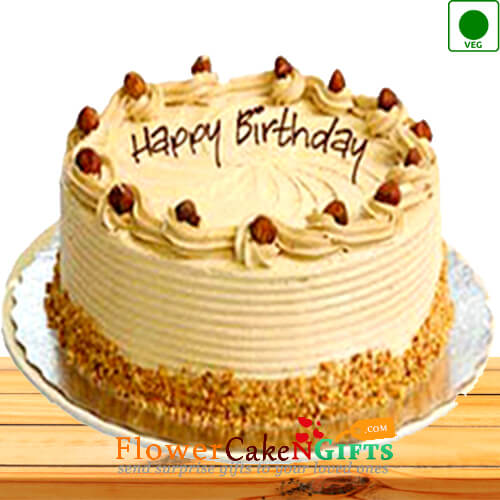 send 1Kg Eggless Butterscotch Cake delivery