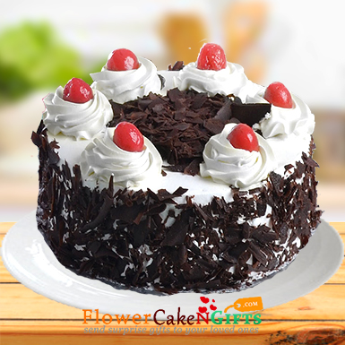 Designer Chocolate Vanilla Cake 1 Kg : Gift/Send Fresh Gifts Online  HD1111202 |IGP.com