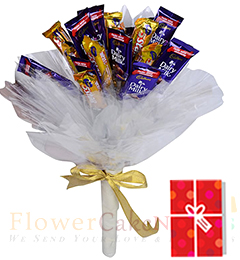 send cadbury assorted chocolate bouquet delivery