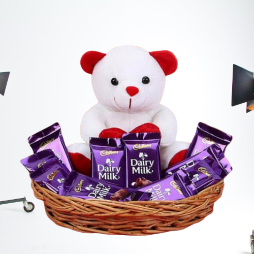 send Cute Teddy Cadbury Chocolate delivery