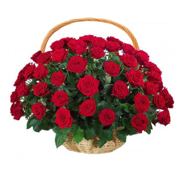 send 45 Red Roses Basket delivery