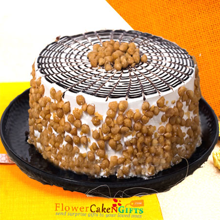 ZOROY Eggless Coffee Butterscotch cake - 500 Gms