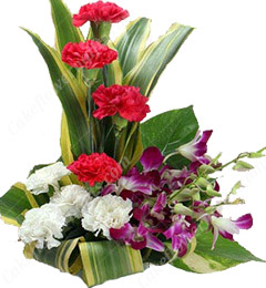 send Designer Orchid Flower Bouquet delivery