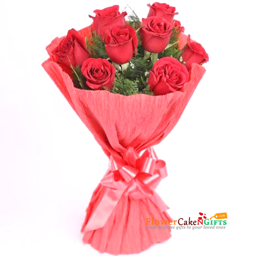 send Beautiful Bouquet of 8 Roses delivery