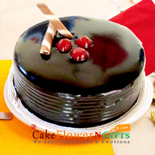 send half kg eggless chocolate truffle cake delivery