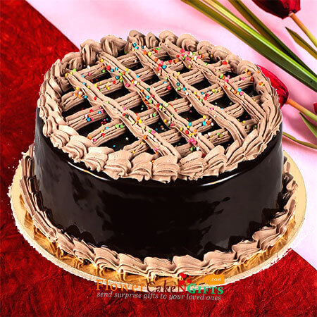 send half kg chocolate truffle royale cake delivery