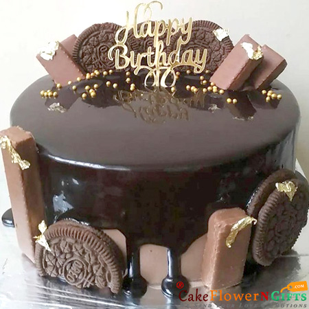 send half kg intenso oreo five star chocolate cake delivery