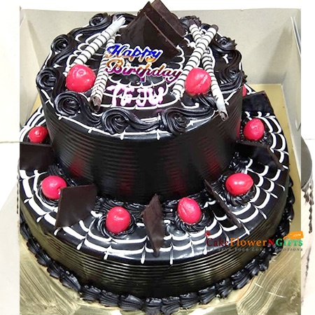 send 2kg 2 tier chocolate cake d2 delivery