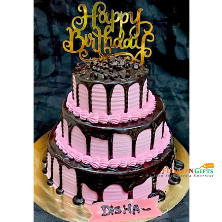 send 3 tier choco-truffle cake 5 kg delivery