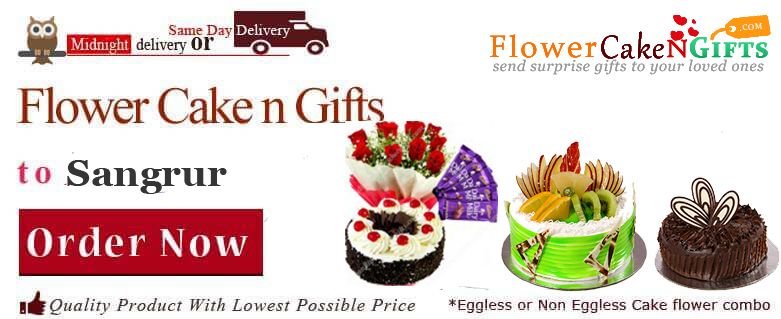 Midnight Anniversary chocolates Teddy Birthday Eggless Cake flower Bouquet delivery to Sangrur Sameday