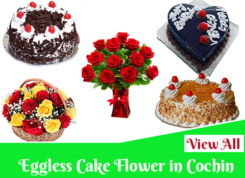 Eggless Cake Flower in Kochi online