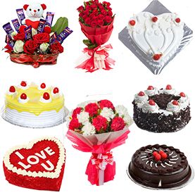  online midnight cake and flower delivery in Sangrur