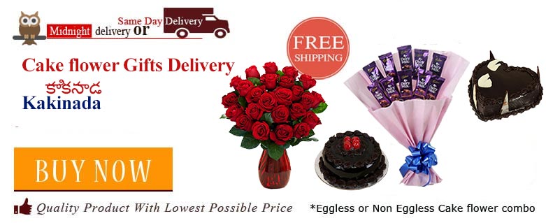 Midnight Anniversary chocolates Teddy Birthday Eggless Cake flower Bouquet delivery to Kakinada Danapur Sameday